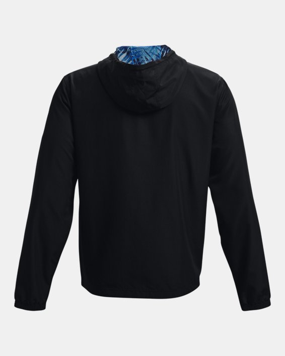 Men's UA Sportstyle Chroma Windbreaker Jacket in Black image number 5